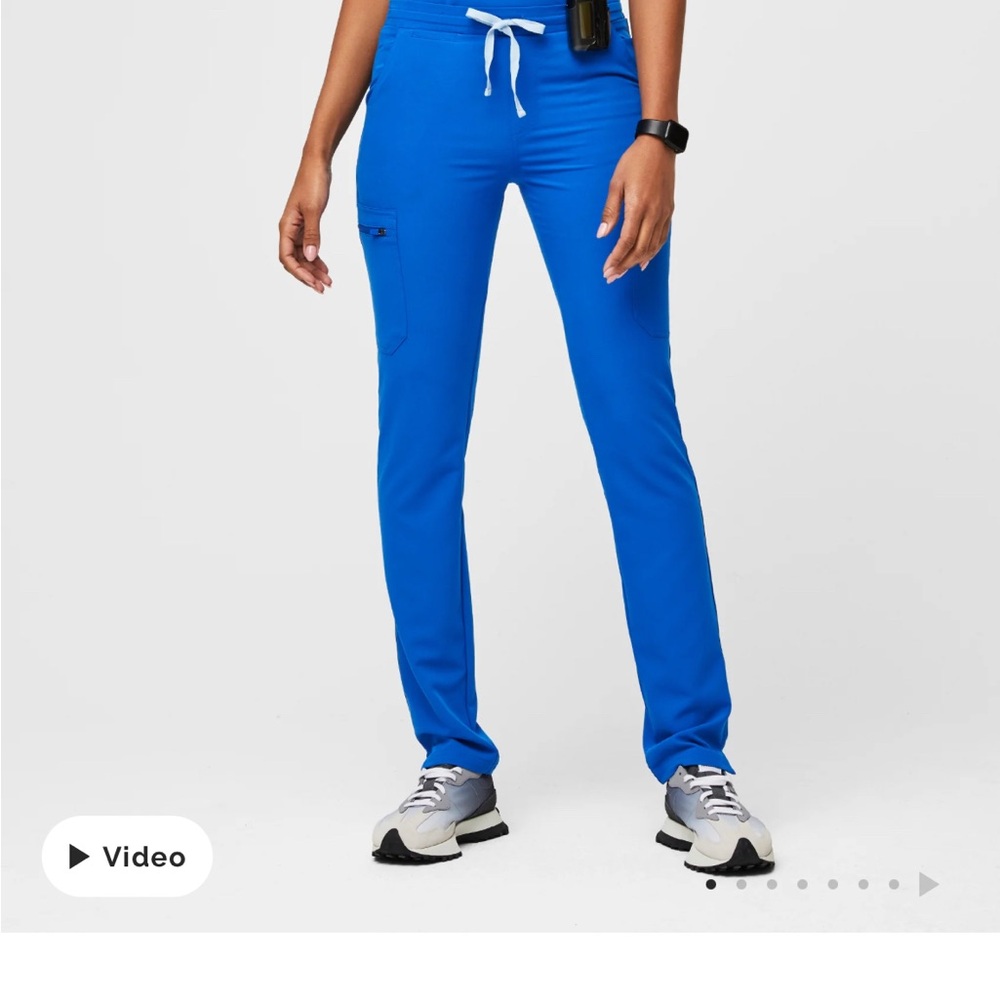 Figs scrub bottoms royal blue